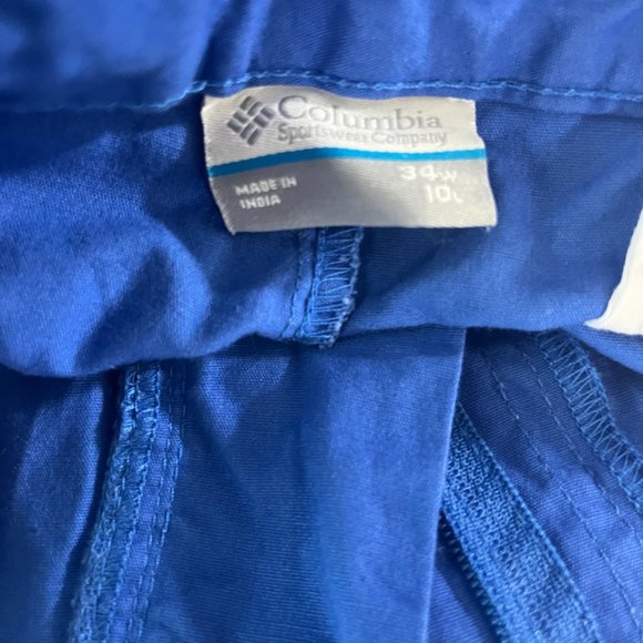 Columbia Men's Blue Bonehead Shorts Size 34 Style FM4014 - Picture 10 of 11